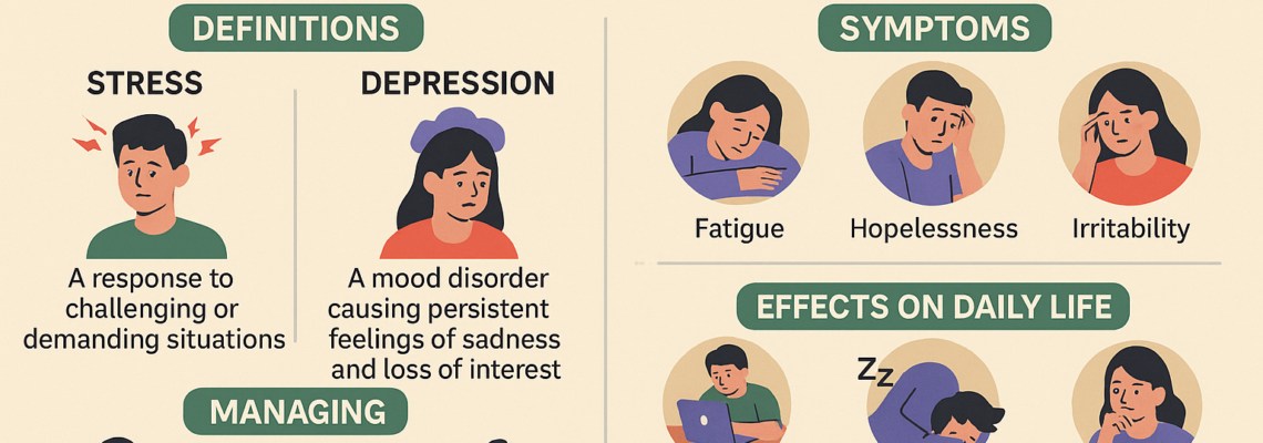 Difference Between Stress and Depression in Pakistan