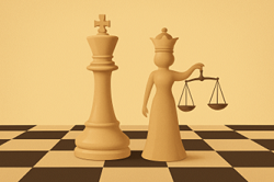 King and Queen In Chess: Showing Confident Couple With Alpha Personality