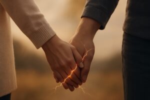 Couple Holding Hands showing Trust Issues